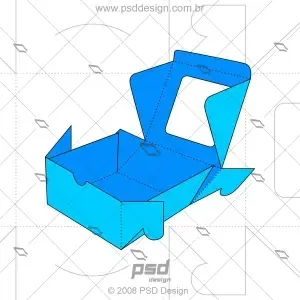 molde caixa para padaria
