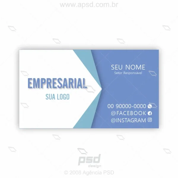 Arte cartão empresarial