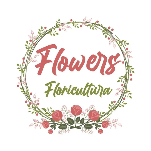 logo floricultura pronta entrega