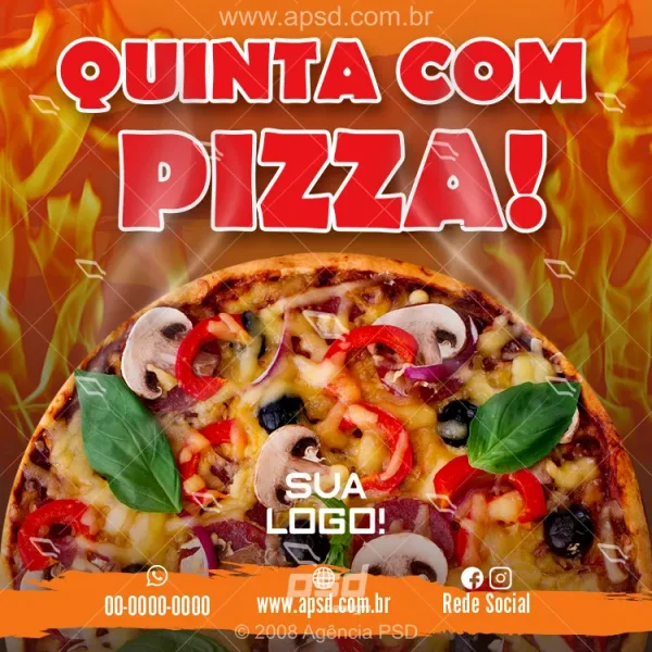 arte quinta com pizza