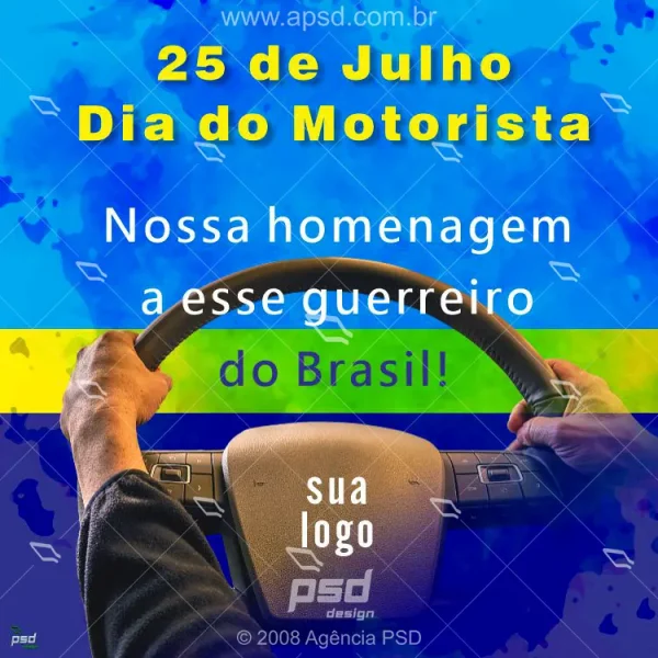 arte dia do motorista