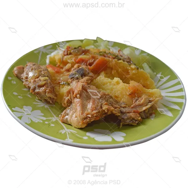 foto polenta com frango