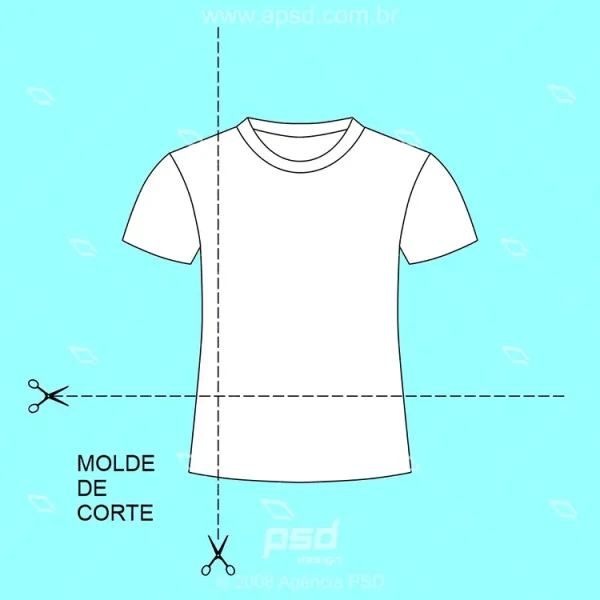 molde corte camiseta