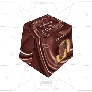 Arte caixa panetone