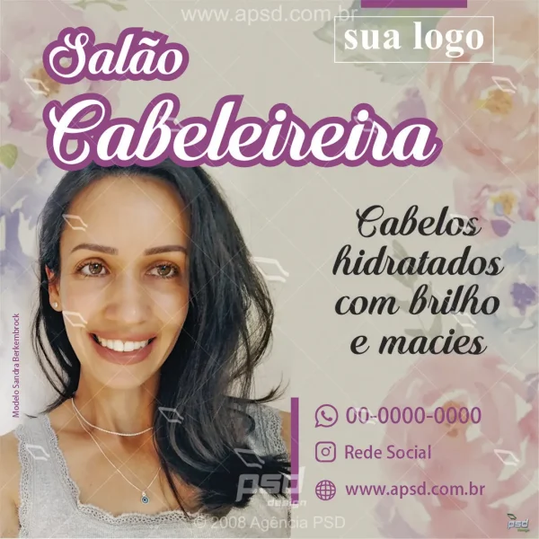 arte cabeleireira com edição