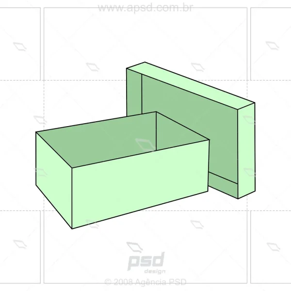 molde caixa calçados