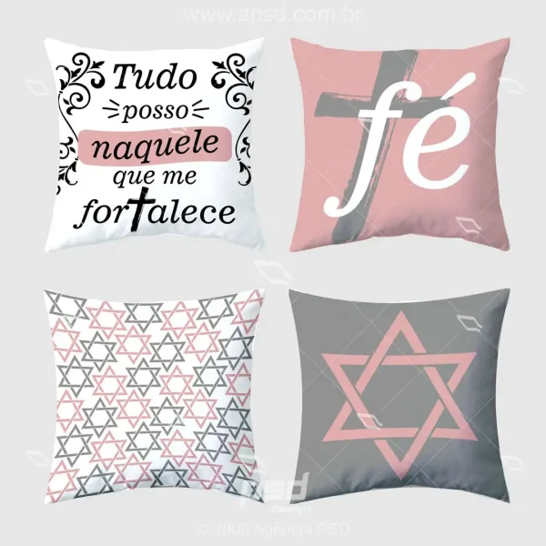 estampas almofadas religiosas