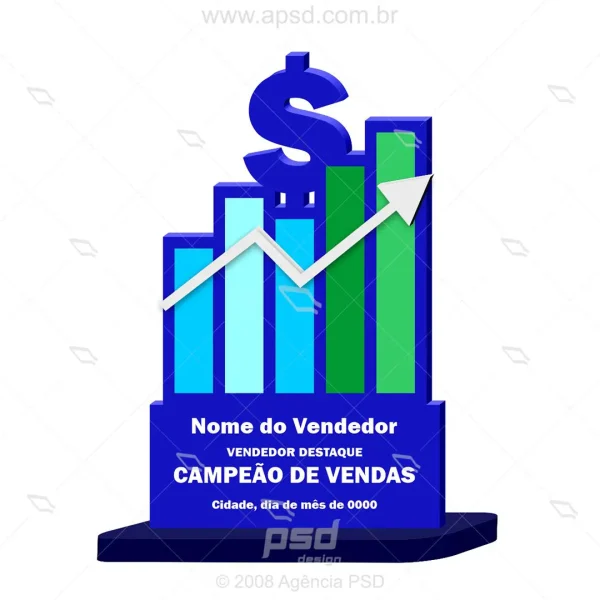 troféu de vendedor para recorte