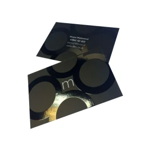 Cartões couche fosco 300g e verniz local