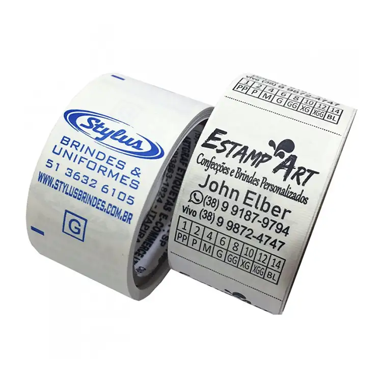 Etiqueta Composição Em Nylon De 30x45mm Gola/lateral