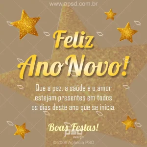 Arte feliz ano novo