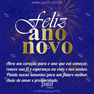 Mensagem de ano novo