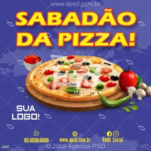 Arte sabadão da pizza