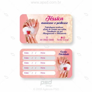 Cartão manicure
