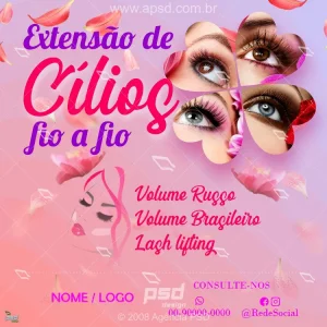 Arte extensão de cílios