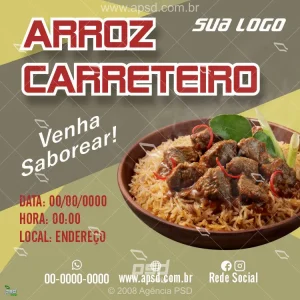 Arte arroz carreteiro