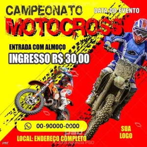 Arte campeonato motocross