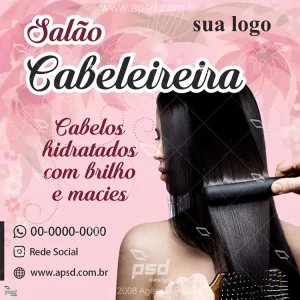 Mídia social cabeleireira