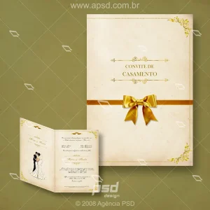 Arte convite casamento