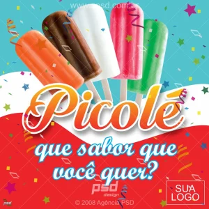 Mídia social picolés