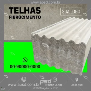 Arte telhas fibrocimento