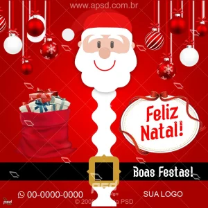 Arte natal papai noel