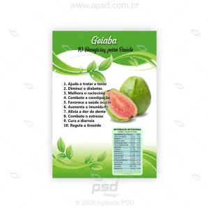 Arte benefícios da goiaba
