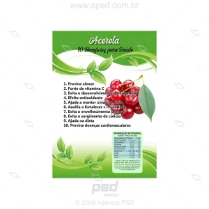 Arte benefícios da acerola