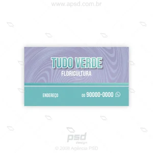 Arte cartão floricultura