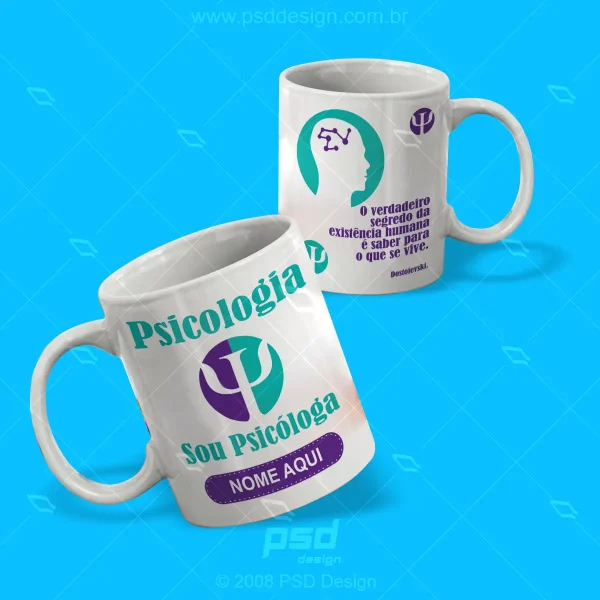 arte caneca psicologa