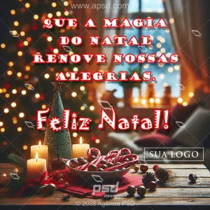Arte de mídia feliz natal