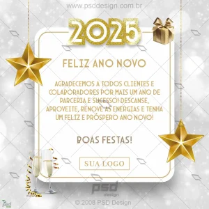 Mídia feliz ano novo