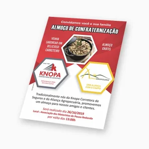 Panfletos 15x21 cm 100 unid.