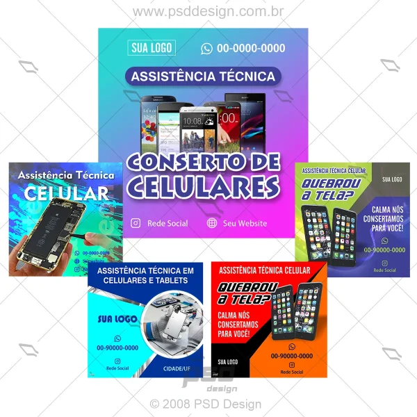 pack artes assistencia tecnica celular