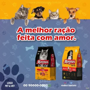 Mídia PSD para Pet shop