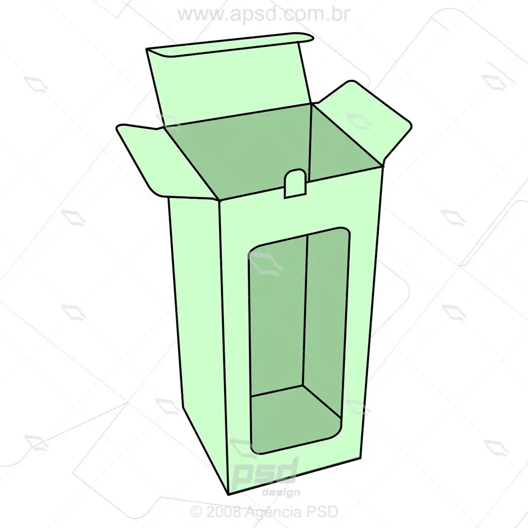 Molde caixa bonequinha - Imagem 2