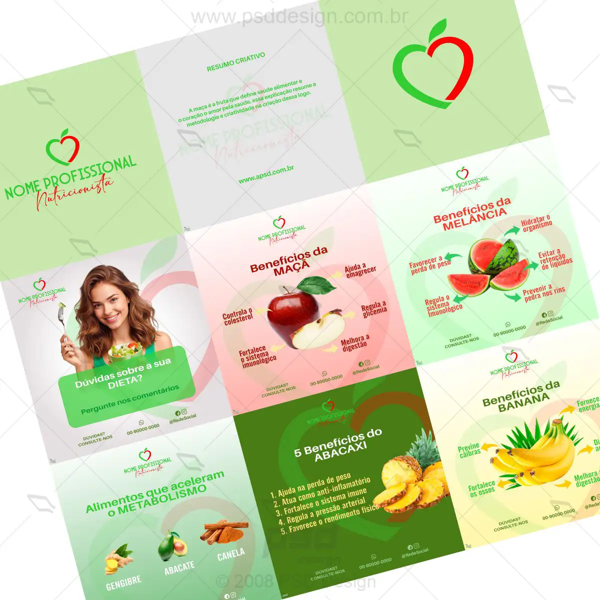 kit mídias nutrição