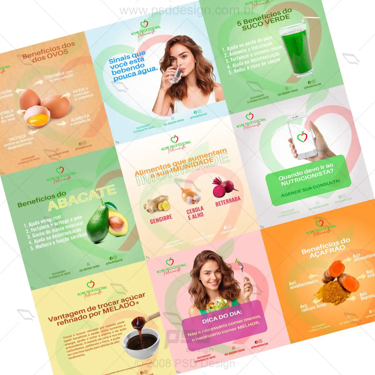 kit mídias nutrição