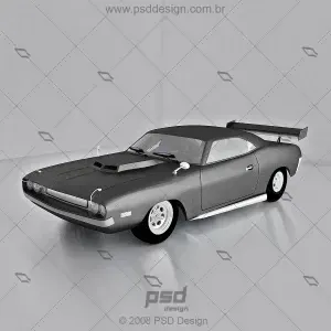 Model 3D dodge charger