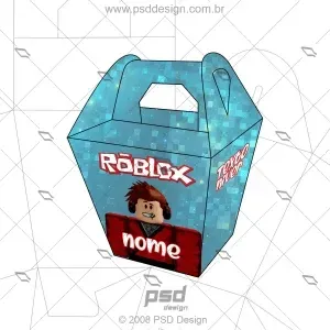 molde caixa roblox com arte