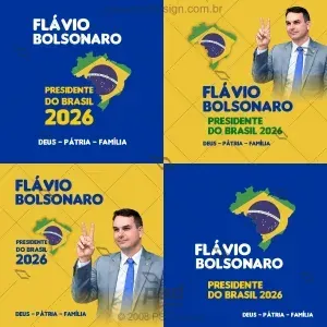 Artes Flávio Bolsonaro Presidente